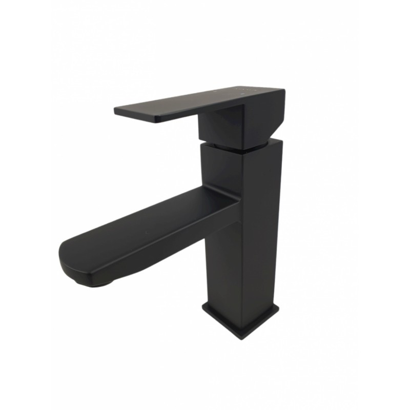 Baterie bucatarie MIXXUS KUB-001 BLACK din otel inoxidabil, Monocomanda, Racorduri incluse