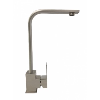 Baterie bucatarie MIXXUS KUB-011 din otel inoxidabil, Monocomanda, Racorduri incluse