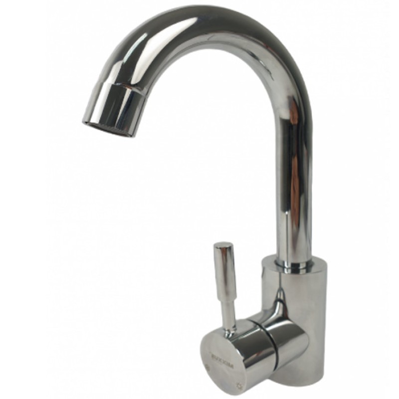 Baterie bucatarie MIXXUS SUS-011-B CHROME din otel inoxidabil, Monocomanda, Racorduri incluse