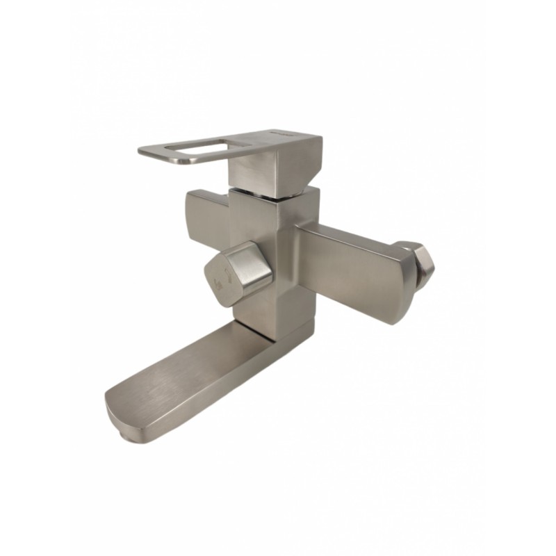 Baterie cada MIXXUS FIT-009 din otel inoxidabil, Monocomanda, Lungime furtun 150 cm