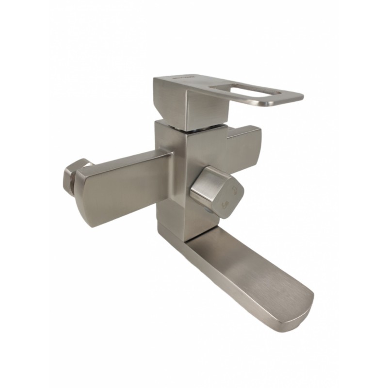 Baterie cada MIXXUS FIT-009 din otel inoxidabil, Monocomanda, Lungime furtun 150 cm