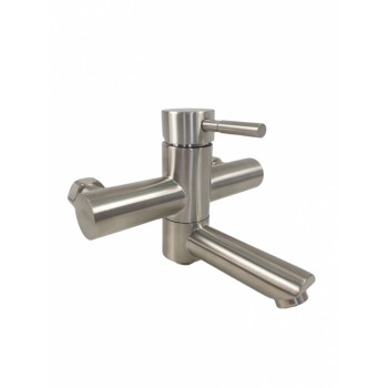 Baterie cada MIXXUS SUS-009 din otel inoxidabil, Monocomanda, Lungime furtun 150 cm