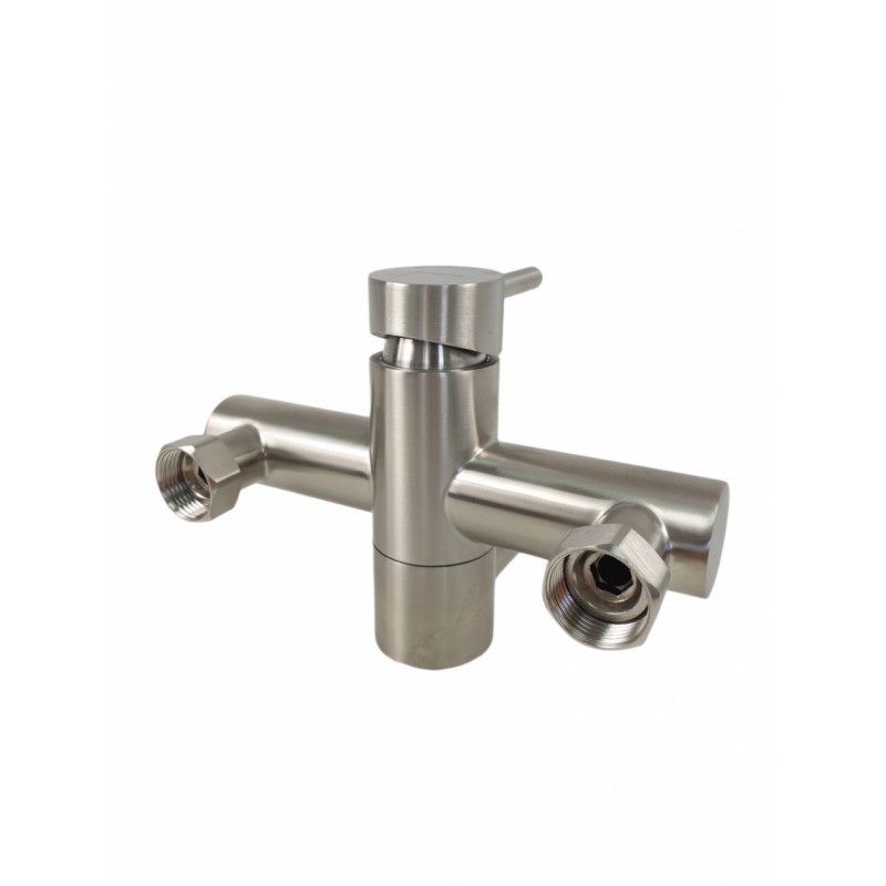 Baterie cada MIXXUS SUS-009 din otel inoxidabil, Monocomanda, Lungime furtun 150 cm