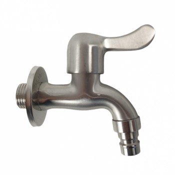 Baterie lavoar apa rece MIXXUS BIB-02 din otel inoxidabil, Monocomanda, Racorduri incluse