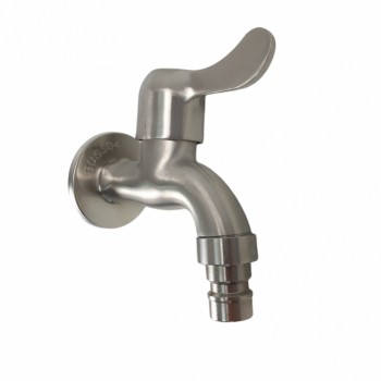 Baterie lavoar apa rece MIXXUS BIB-02 din otel inoxidabil, Monocomanda, Racorduri incluse