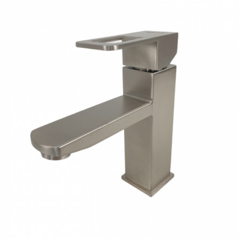 Baterie lavoar MIXXUS FIT-001 din otel inoxidabil, Monocomanda, Racorduri incluse