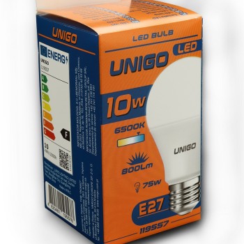 Bec LED UNIGO V-119557, E27, A60, 10W, 6500K