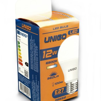 Bec LED UNIGO V-119558 A60, E27, 12W, 6500K