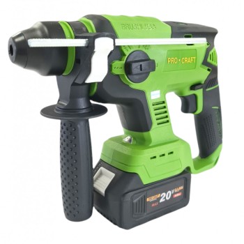 Bormasina cu acumulator, Procraft PHA20 20V, 4 Ah, 1400 Rpm, 4500 percutii, Brushless, SDS