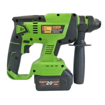 Bormasina cu acumulator, Procraft PHA20 20V, 4 Ah, 1400 Rpm, 4500 percutii, Brushless, SDS