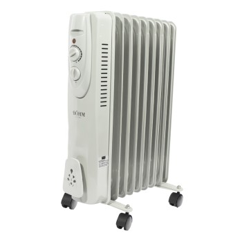 Calorifer electric cu ulei BOH-29 BÖHM, 8 elementi , 3 trepte de putere 800/1200/2000 W, termostat