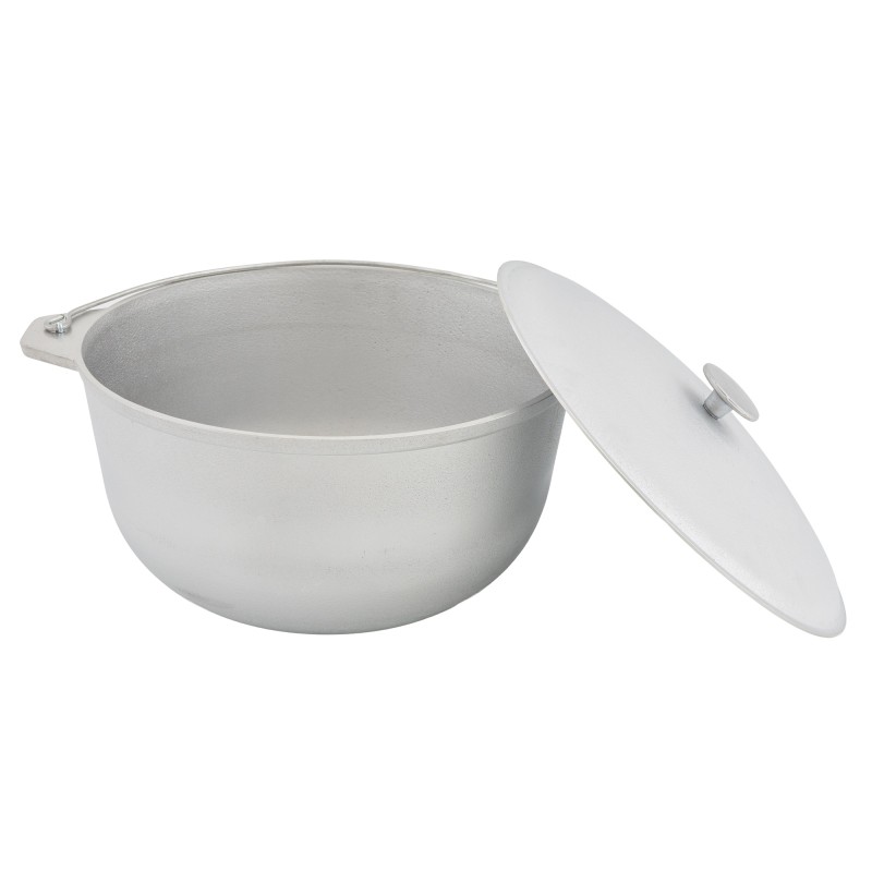 Ceaun tuci aluminiu alimentar cu capac, capacitate 10 litri ELEFANT