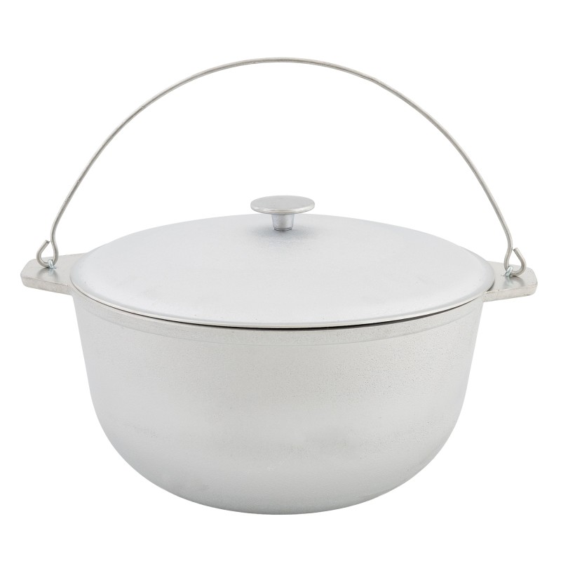 Ceaun tuci aluminiu alimentar cu capac, capacitate 10 litri ELEFANT