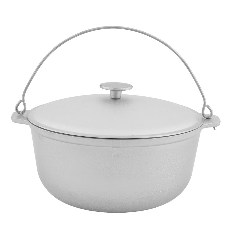 Ceaun tuci aluminiu alimentar cu capac, capacitate 5 litri ELEFANT