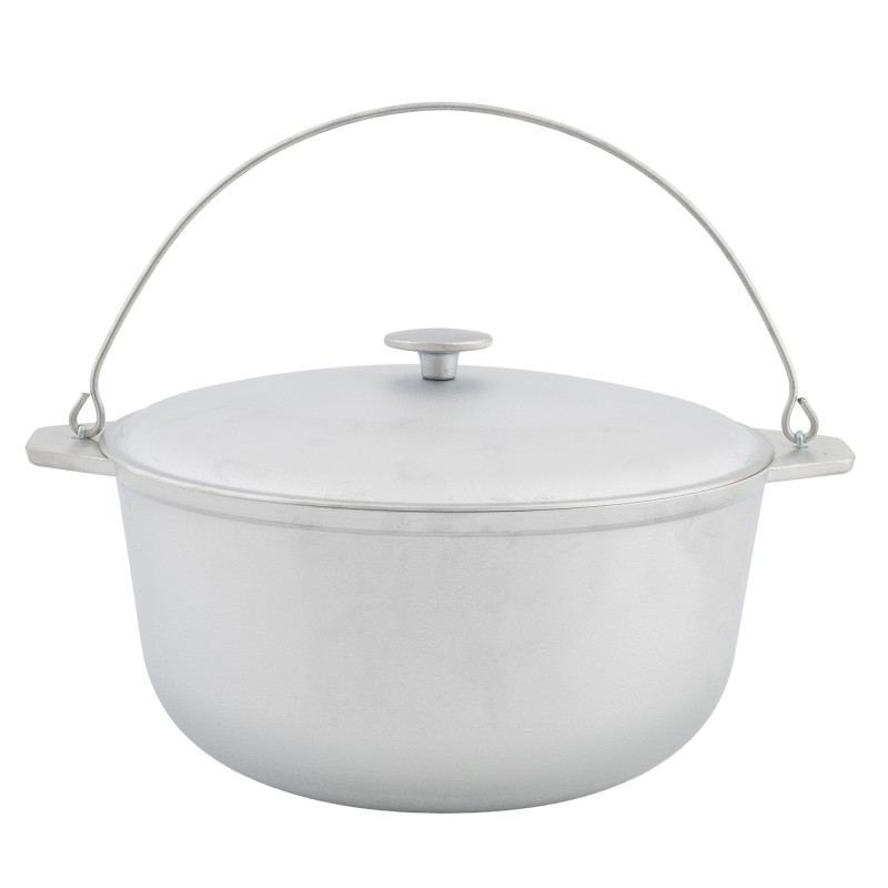 Ceaun tuci aluminiu alimentar cu capac, capacitate 8 litri ELEFANT