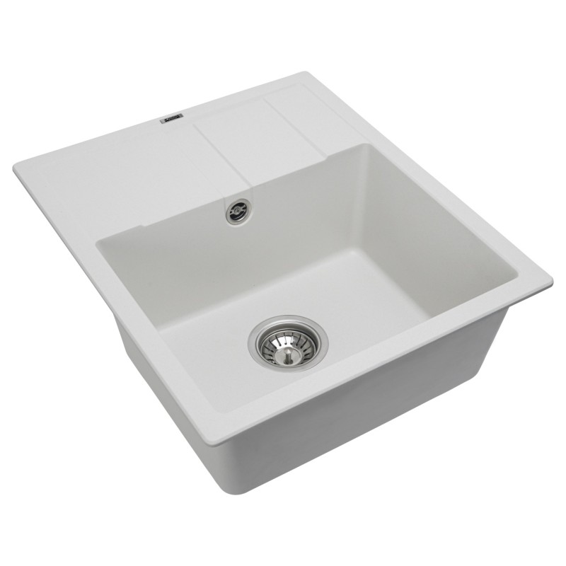 Chiuveta de bucătărie Elefant Premium Aria 5851, Alb 577x495 mm