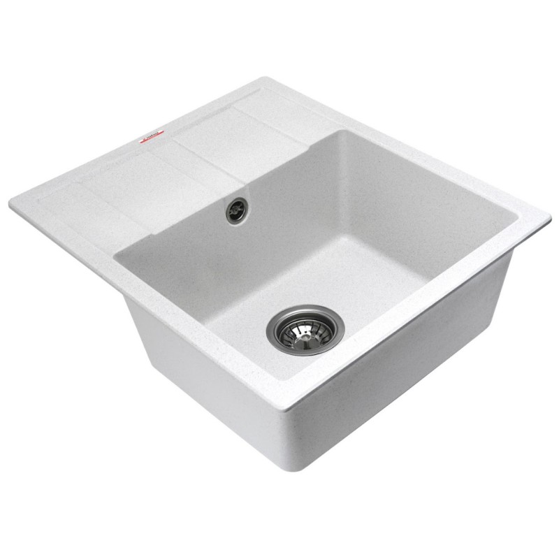 Chiuveta de bucătărie Elefant Premium Aria 5851, Alb 577x495 mm