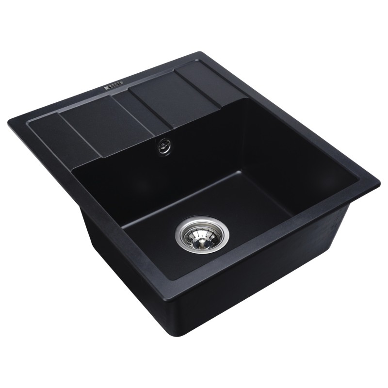 Chiuveta de bucătărie Elefant Premium Aria 5851, Negru matt 577x495 mm