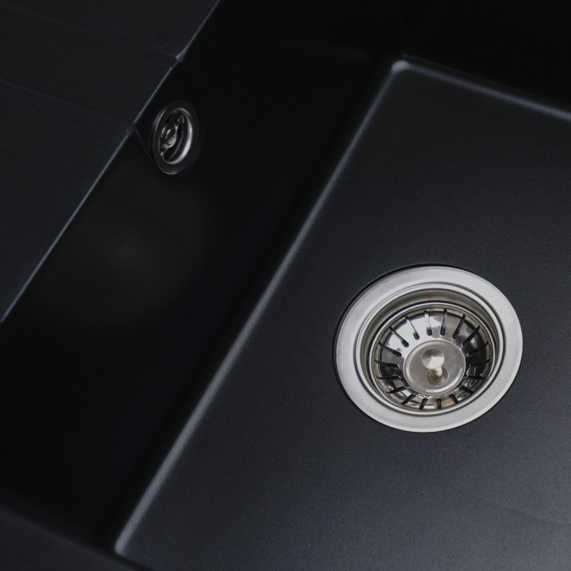 Chiuveta de bucătărie Elefant Premium Aria 5851, Negru matt 577x495 mm