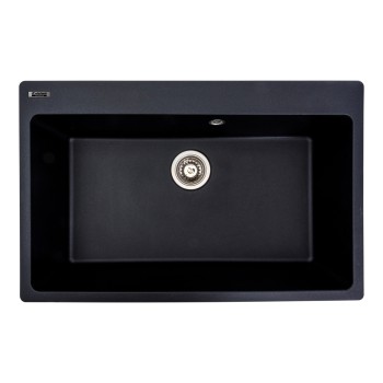 Chiuveta de bucatarie Elefant Premium Bogema, negru metalic , 780 x 500 mm