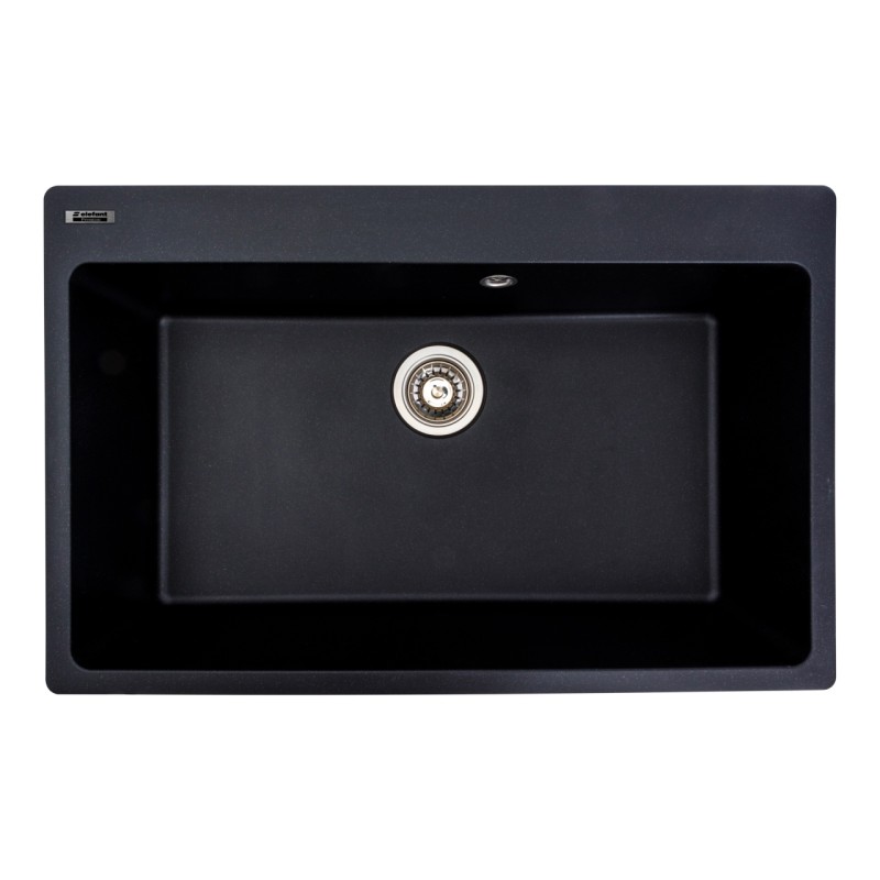 Chiuveta de bucatarie Elefant Premium Bogema, negru metalic , 780 x 500 mm