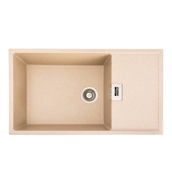 Chiuveta de bucatarie Elefant Premium Diamond Safari Bej , 856x500 mm