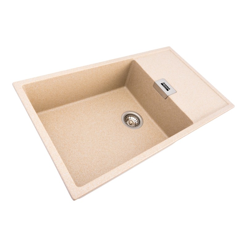 Chiuveta de bucatarie Elefant Premium Diamond Safari Bej , 856x500 mm