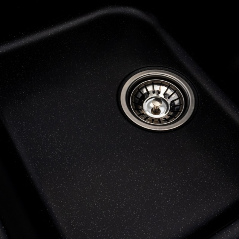 Chiuveta de bucătărie Elefant Premium Equatoria, Negru metalic , 785x490 mm