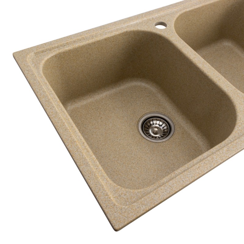 Chiuveta de bucatarie Elefant Premium Equatoria, Nisip bej , 785x490 mm