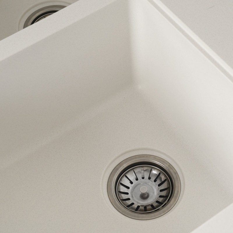 Chiuveta de bucătărie Elefant Premium Harmony , Alb, 775x495/420 mm