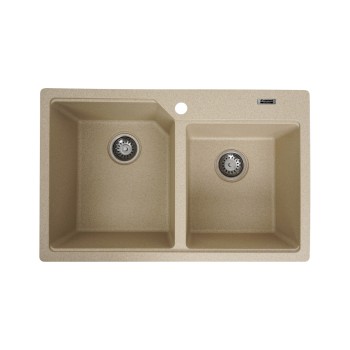 Chiuveta de bucătărie Elefant Premium Harmony , Safari bej 775x495/420 mm