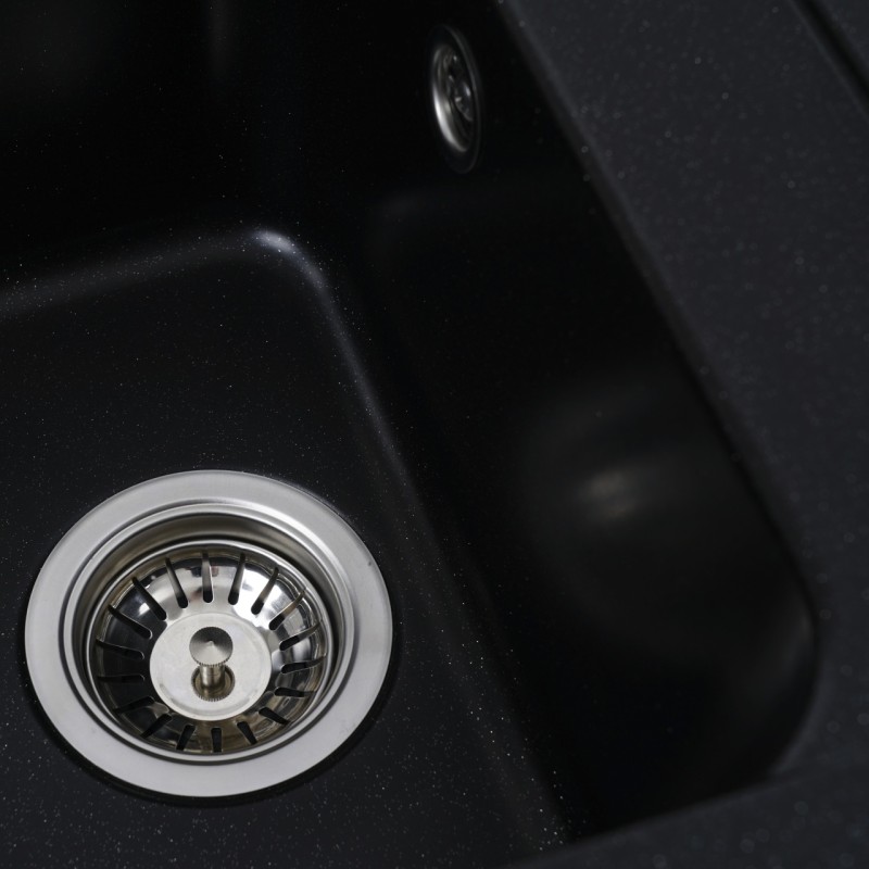 Chiuveta de bucătărie Elefant Premium Korrado , Negru metalic 497x398 mm