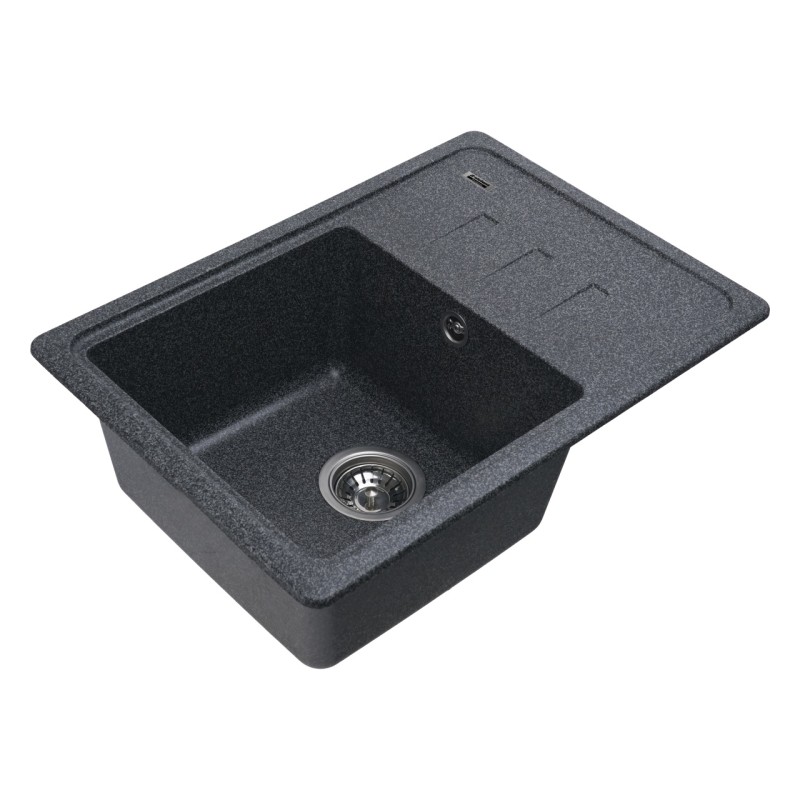 Chiuveta de bucătărie Elefant Premium Liana , Grafit, 430x620 mm