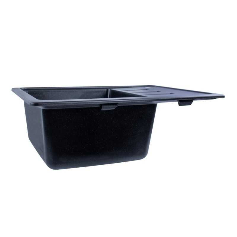 Chiuveta de bucătărie Elefant Premium Liana , Negru metalic , 430x620 mm