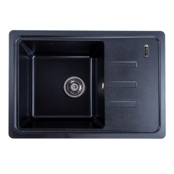 Chiuveta de bucătărie Elefant Premium Liana , Negru metalic , 430x620 mm