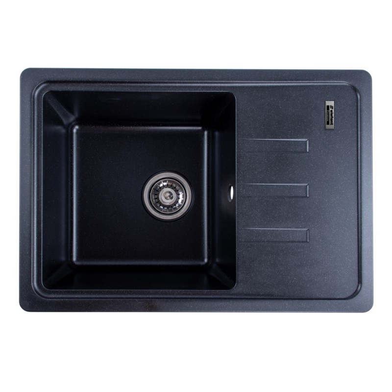 Chiuveta de bucătărie Elefant Premium Liana , Negru metalic , 430x620 mm