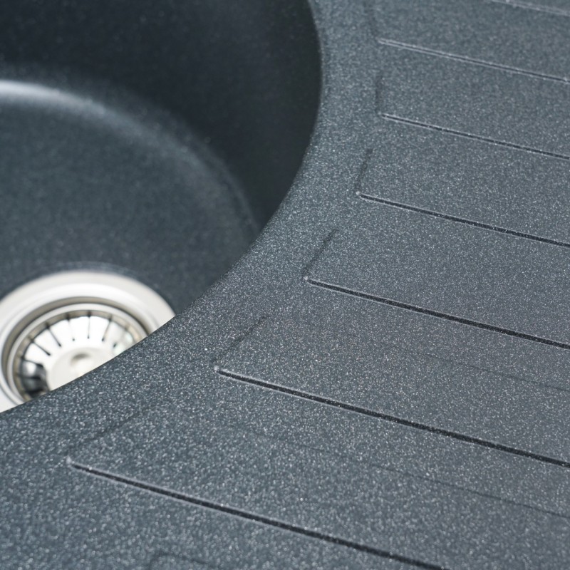 Chiuveta de bucătărie Elefant Premium Lira, Grafit , 496x767 mm