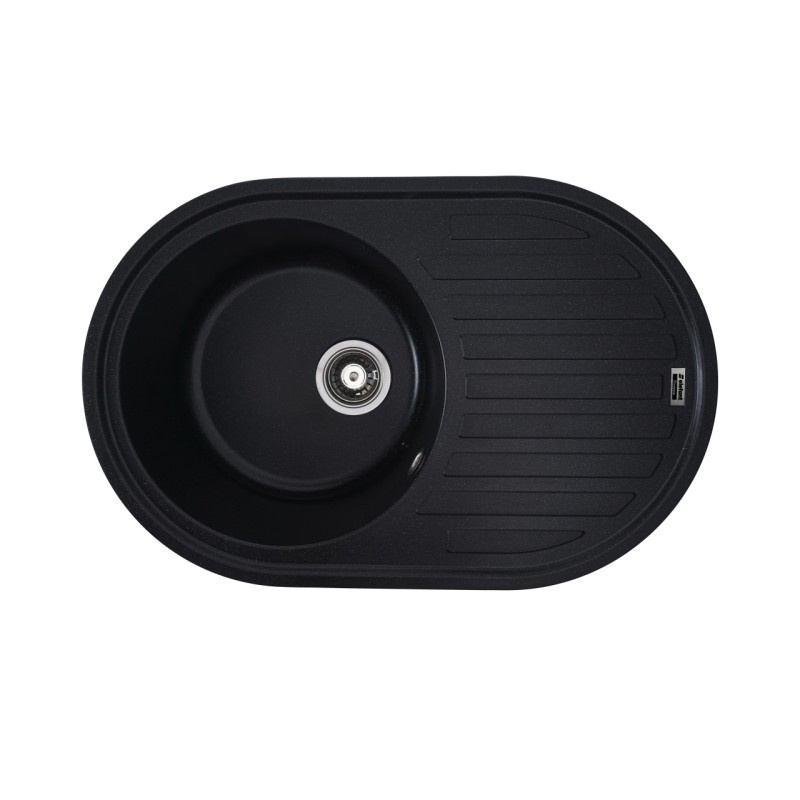 Chiuveta de bucătărie Elefant Premium Lira, Negru metalic , 496x767 mm