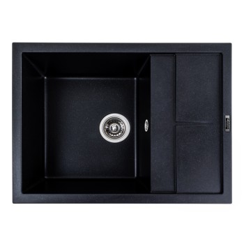 Chiuveta de bucatarie Elefant Premium Lotus Negru metalic , 650x500 mm