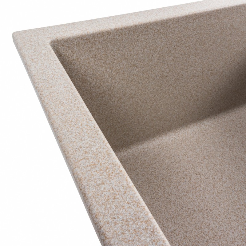 Chiuveta de bucatarie Elefant Premium Lotus Safari Bej, 650x500 mm