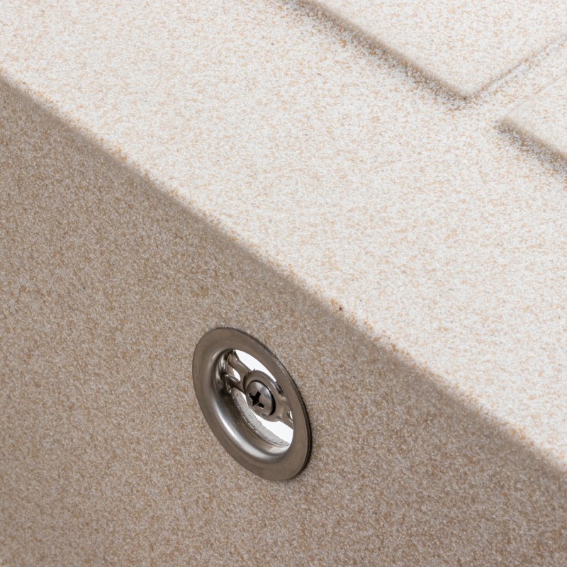 Chiuveta de bucatarie Elefant Premium Lotus Safari Bej, 650x500 mm