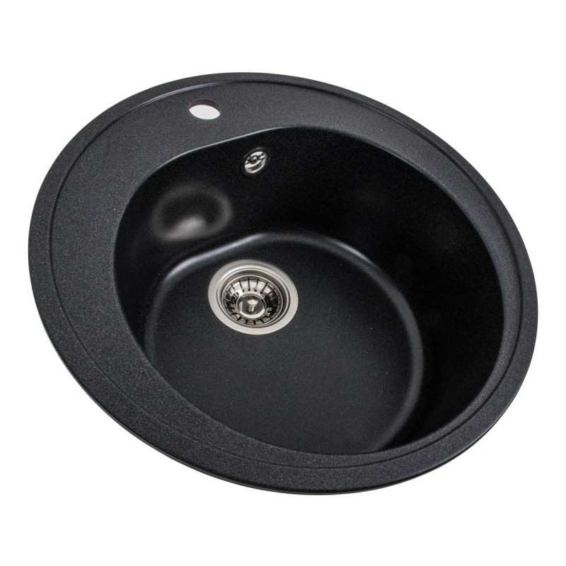 Chiuveta de bucătărie Elefant Premium Luna, Negru, 510 mm