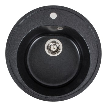 Chiuveta de bucătărie Elefant Premium Luna, Negru, 510 mm