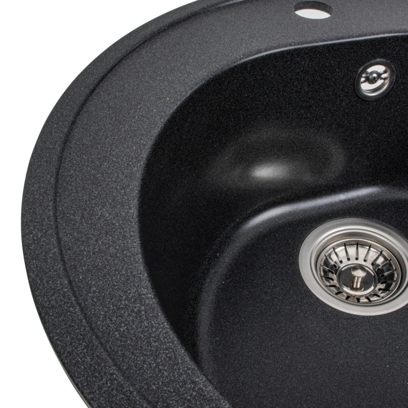 Chiuveta de bucătărie Elefant Premium Luna, Negru, 510 mm