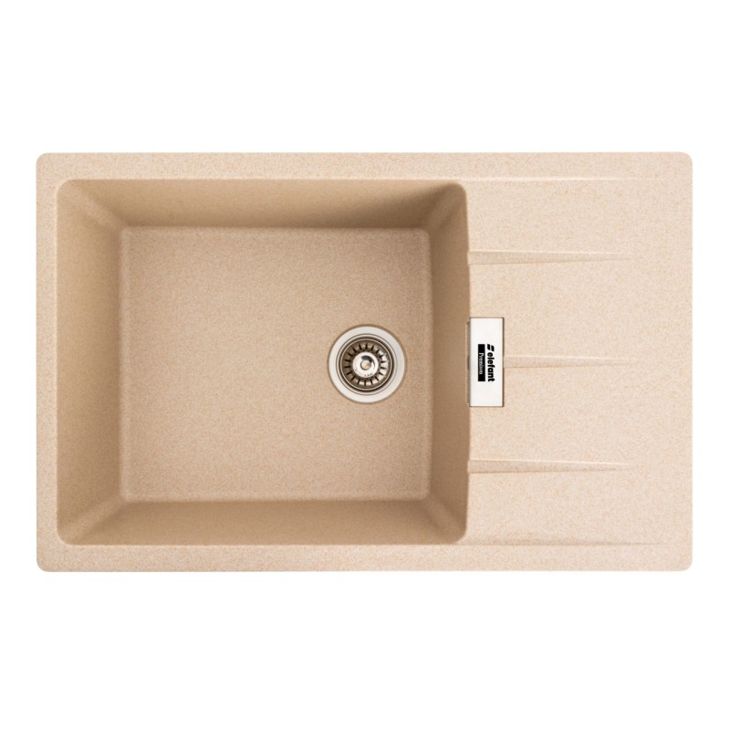 Chiuveta de bucatarie Elefant Premium Roma Safari bej,775x500 mm