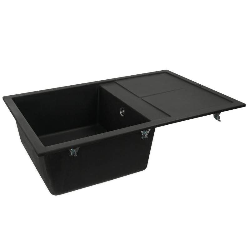 Chiuveta de bucatarie Elefant Premium Selena Negru metalic 785x495mm