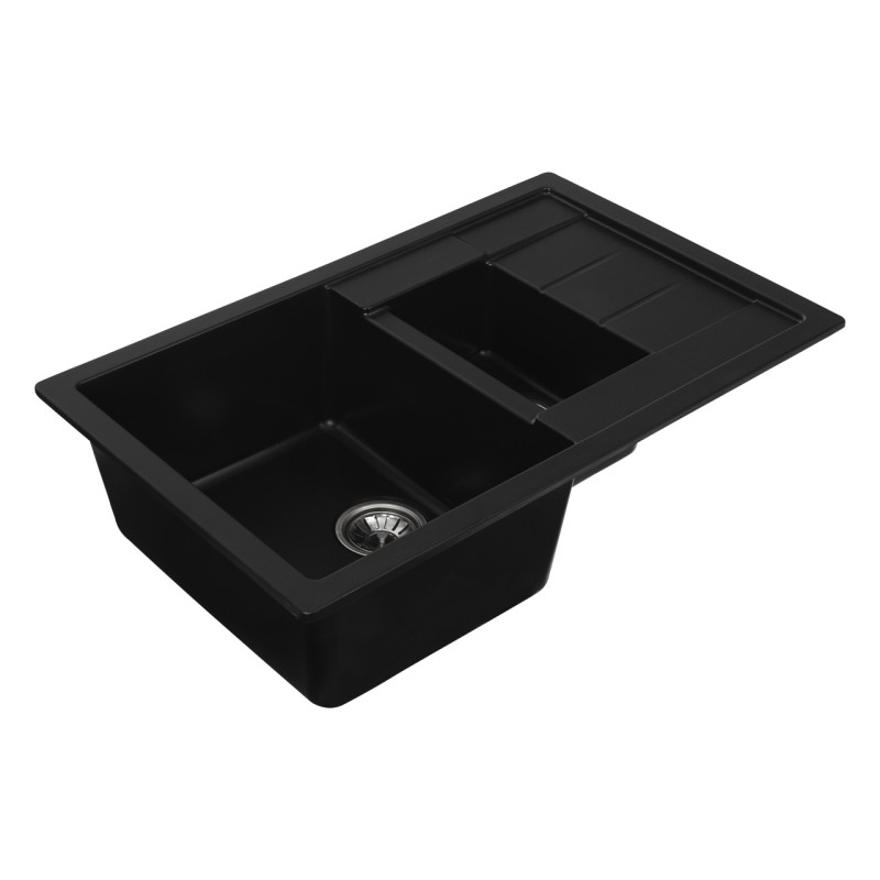 Chiuveta de bucatarie Elefant Premium Toskana Negru 775x495 mm