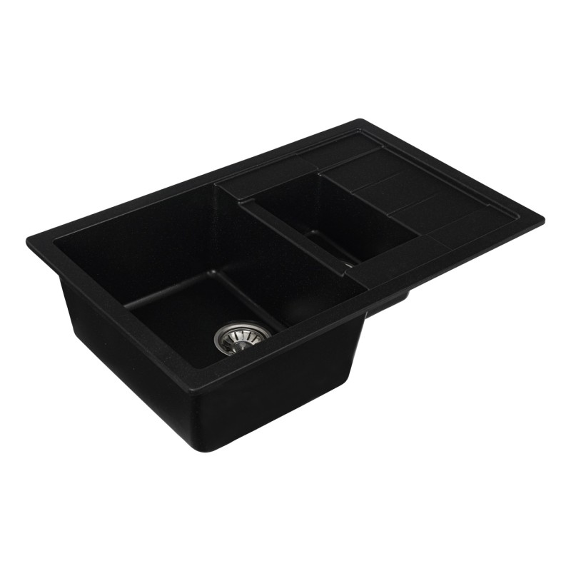 Chiuveta de bucatarie Elefant Premium Toskana Negru metalic 775x495 mm