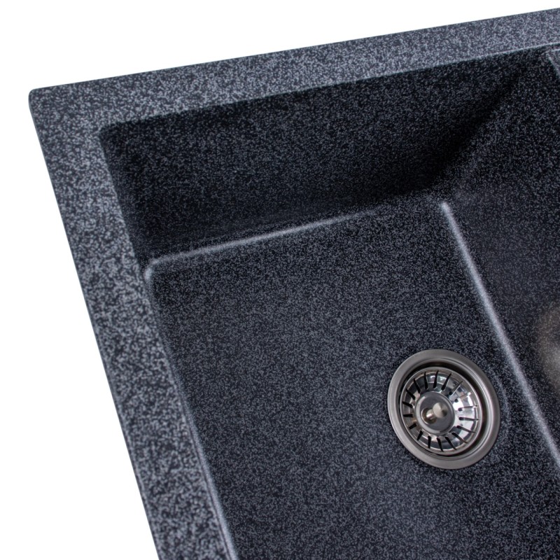 Chiuveta de bucătărie Elefant Premium Troya 7850 , Grafit 776x496 mm