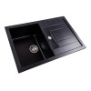 Chiuveta de bucătărie Elefant Premium Troya 7850 , Negru 776x496 mm